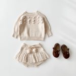 【66-100cm】セットアップ ベビー 手編み ボール ニット - 画像 (11)