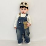 【73-110cm】セットアップ ベビー レトロ カラーバリ - 画像 (7)