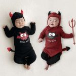 【66-90cm】ロンパース ベビー ハロウィン キュート デーモン