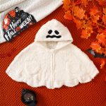 【66-90cm】ポンチョ ベビー ハロウィン もこもこ ゴースト - 画像 (5)