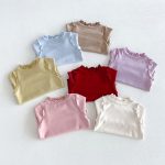 【80-130cm】トップス 女の子 無地 フリル - 画像 (7)