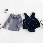 【66-90cm】トップスorロンパース ベビー ドット フリル襟 - 画像 (9)