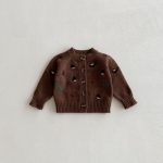【66-100cm】カーディガン ベビー 松ぼっくり柄 ニット - 画像 (13)