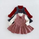 【80-130cm】トップスorワンピース 女の子 蝶結び 裏起毛 ハイネック - 画像 (11)
