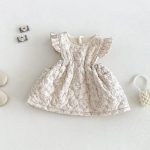 【73-100cm】セットアップ ベビー 花柄 キルティング - 画像 (6)