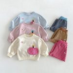 【80-130cm】トレーナーorパンツ 女の子 ワッペン スウェット - 画像 (9)