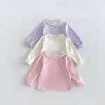 【80-130cm】トップス ベビー フリル襟 厚手 - 画像 (9)