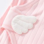 【52-66cm】カバーオール ベビー 天使ワッペン かわいい - 画像 (9)