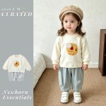【73-100cm】トレーナー＆パンツ 女の子 おしゃれ 通園・お出かけに - 画像 (3)