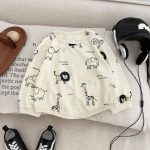 【73-110cm】長袖インナーorパンツ 男の子 クルーネック - 画像 (3)