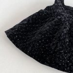 【80-130cm】ワンピースorニット 女の子 ドット 裏起毛 フリル襟 - 画像 (12)