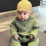 【66-100cm】カバーオール ベビー フード付き ニット - 画像 (7)