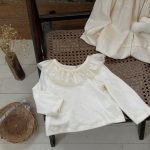 【73-90cm】Tシャツorロンパース ベビー フリル襟 バタフライ - 画像 (8)