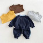 【80-130cm】セットアップ 男の子 カートゥーン 襟付き - 画像 (9)