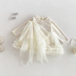 【73-100cm】 ワンピースorトップス ベビー 裏起毛 チュール - 画像 (9)