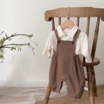 【66-90cm】サロペットロンパース&シャツセット ベビー ファッション - 画像 (16)