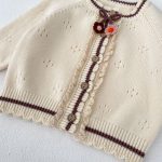 【66-100cm】カーディガン ベビー 手編み フラワー ニット - 画像 (12)