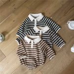 【66-90cm】ロンパース ベビー POLO ボーダー - 画像 (2)
