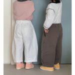【80-150cm】パンツ 女の子 ワイドカーブ ゆったり シルエット - 画像 (11)