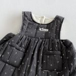 【73-100cm】セットアップ ベビー フリル襟 裏起毛 - 画像 (8)