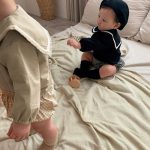 【66-90cm】トップスorパンツ ベビー マリン風 かぼちゃ - 画像 (5)