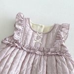 【73-100cm】トップスorワンピース ベビー 裏起毛 フリル襟 - 画像 (11)