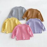【80-130cm】カーディガン 女の子 ケーブル ニット - 画像 (5)