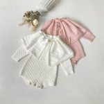 【66-90cm】ロンパース ベビー 透かし編み かわいい - 画像 (8)