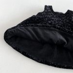 【80-130cm】ワンピースorニット 女の子 ドット 裏起毛 フリル襟 - 画像 (13)
