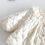 【73-100cm】トップスorレギンス ベビー 蝶結び キルティング - 画像 (9)