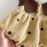 【66-90cm】トップスorロンパース ベビー フラワー 刺繍 - 画像 (10)