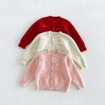【80-130cm】カーディガン 女の子 蝶結び ニット - 画像 (10)