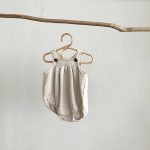 【66-90cm】サロペット ベビー ナチュラル 無地 - 画像 (5)