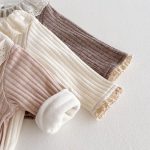 【66-100cm】Ｔシャツ ベビー フリル襟 暖かい リブ - 画像 (19)