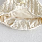 【66-90cm】ロンパース orトップス ベビー フラワー チュール襟 - 画像 (10)
