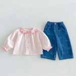 【80-130cm】シャツ 女の子 無地 丸襟 おしゃれ - 画像 (12)
