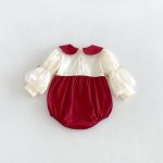 【66-90cm】ロンパース ベビー カラーバリ 蝶結び - 画像 (8)