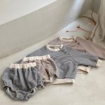 【66-90cm】セットアップ ベビー ボーダーク 韓国風 - 画像 (8)