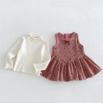 【80-130cm】トップスorワンピース 女の子 蝶結び 裏起毛 ハイネック - 画像 (12)