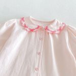【80-130cm】シャツ 女の子 無地 丸襟 おしゃれ - 画像 (13)