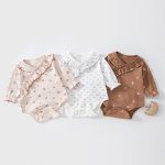 【59-80cm】ロンパース ベビー 柔らか 小花柄