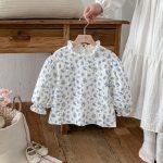 【80-150cm】Tシャツ 女の子 パフ スリーブ レース襟 - 画像 (6)