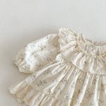 【66-90cm】ロンパース ベビー レース フラワー - 画像 (9)