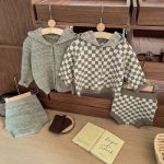 【73-110cm】アウター&ショートパンツ ベビー フード付き ニット - 画像 (3)
