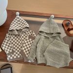 【73-110cm】アウター&ショートパンツ ベビー フード付き ニット - 画像 (5)