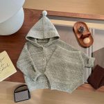 【73-110cm】アウター&ショートパンツ ベビー フード付き ニット - 画像 (6)
