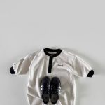 【66-90cm】オールインワン ベビー 韓国風 オシャレ ボーダー - 画像 (7)