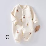 【66-90cm】ロンパース ベビー 暖かい シンプル - 画像 (5)