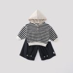 【73-100cm】トップスorパンツ 男の子 帽子付き ボーダー - 画像 (7)