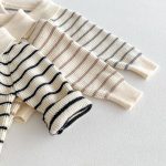 【66-90cm】セットアップ ベビー ワッフル ボーダー - 画像 (20)